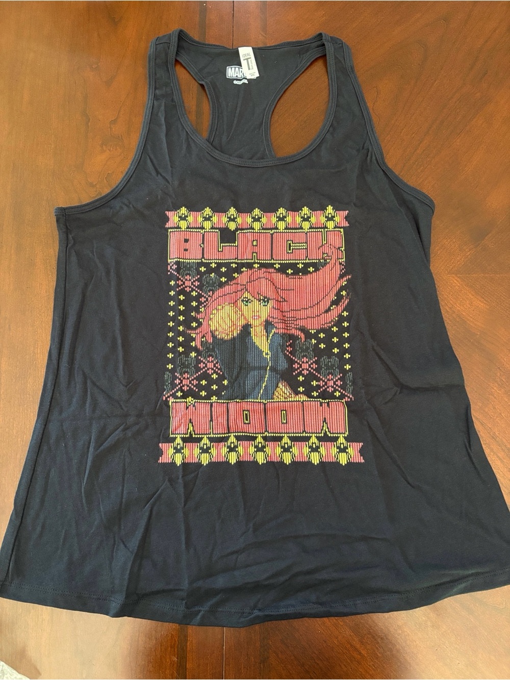 Marvel Black Widow Graphic Racerback Tank Top shirt Womens size XXL New